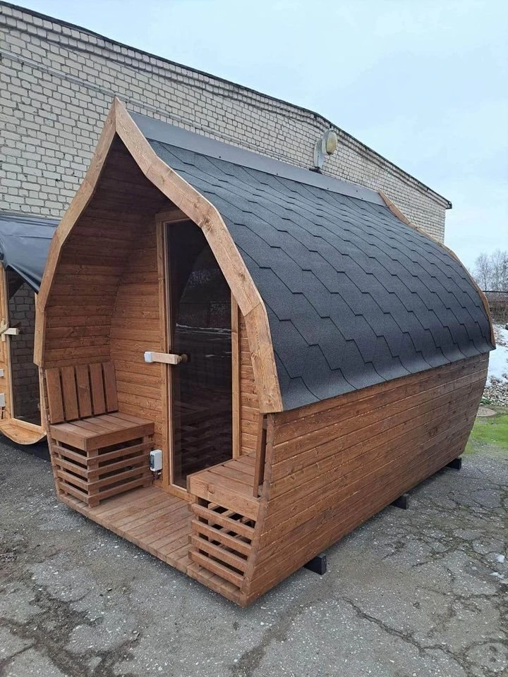 De binnenzijde van sauna “Blad”